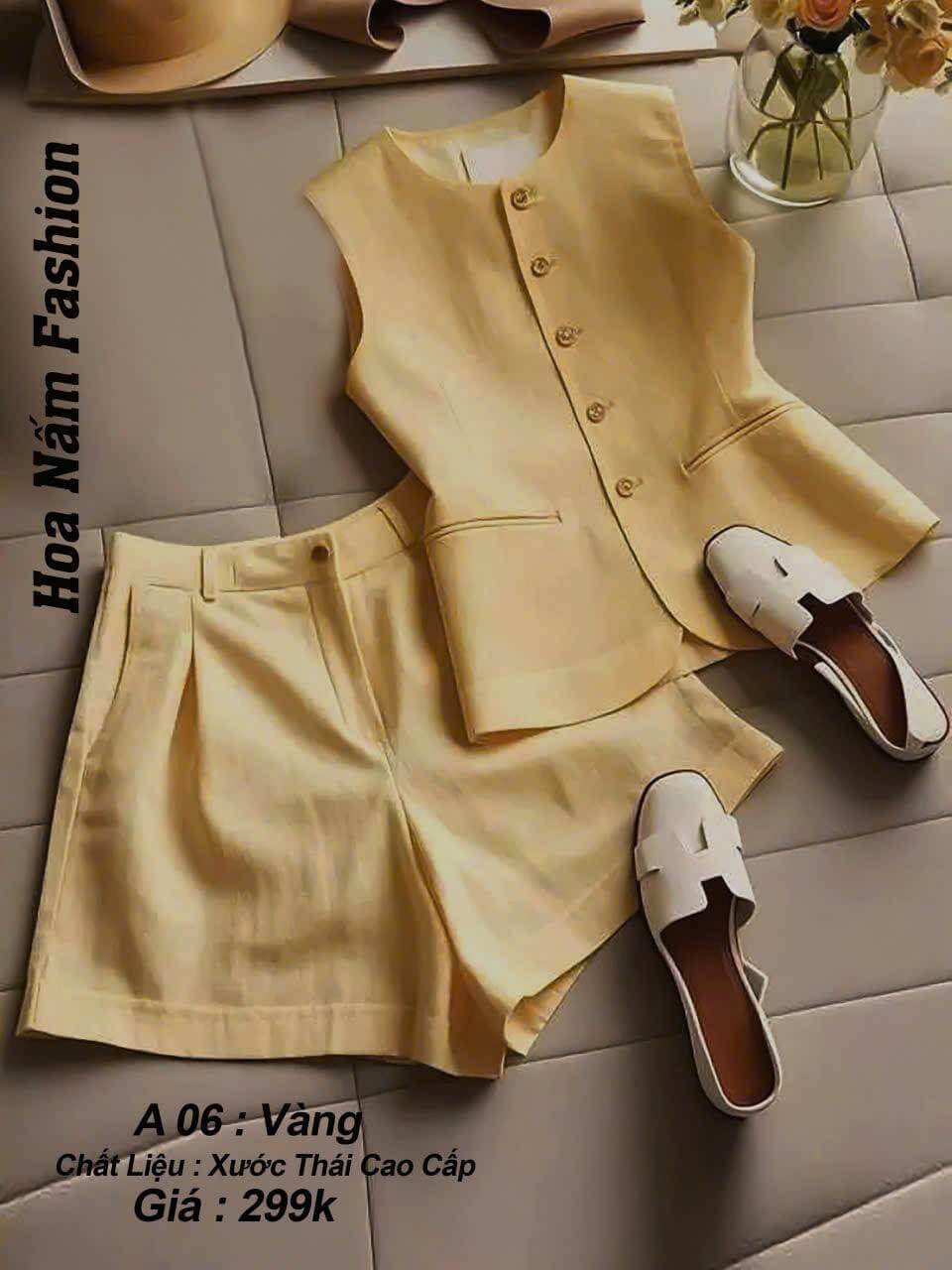 sét áo sát lác kết hợp quần sooc hè 2025 #A06 Thời trang Hoa nấm Fashion